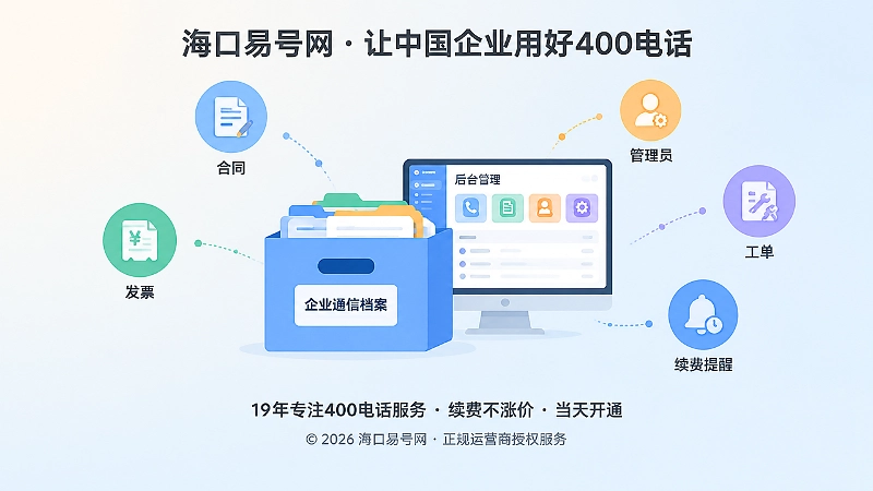 企业通信档案与后台管理聚焦插画