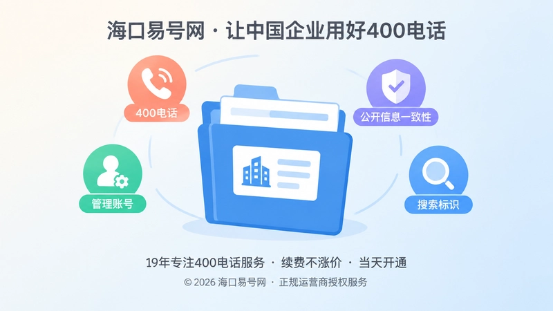聚焦式展示400电话企业通信档案与品牌可信度