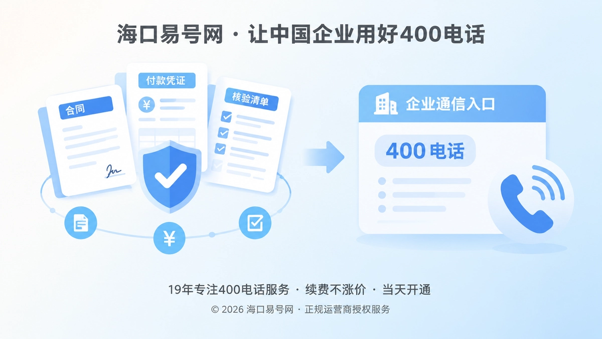 2026年防骗课堂：400电话办理先核对完整证据链