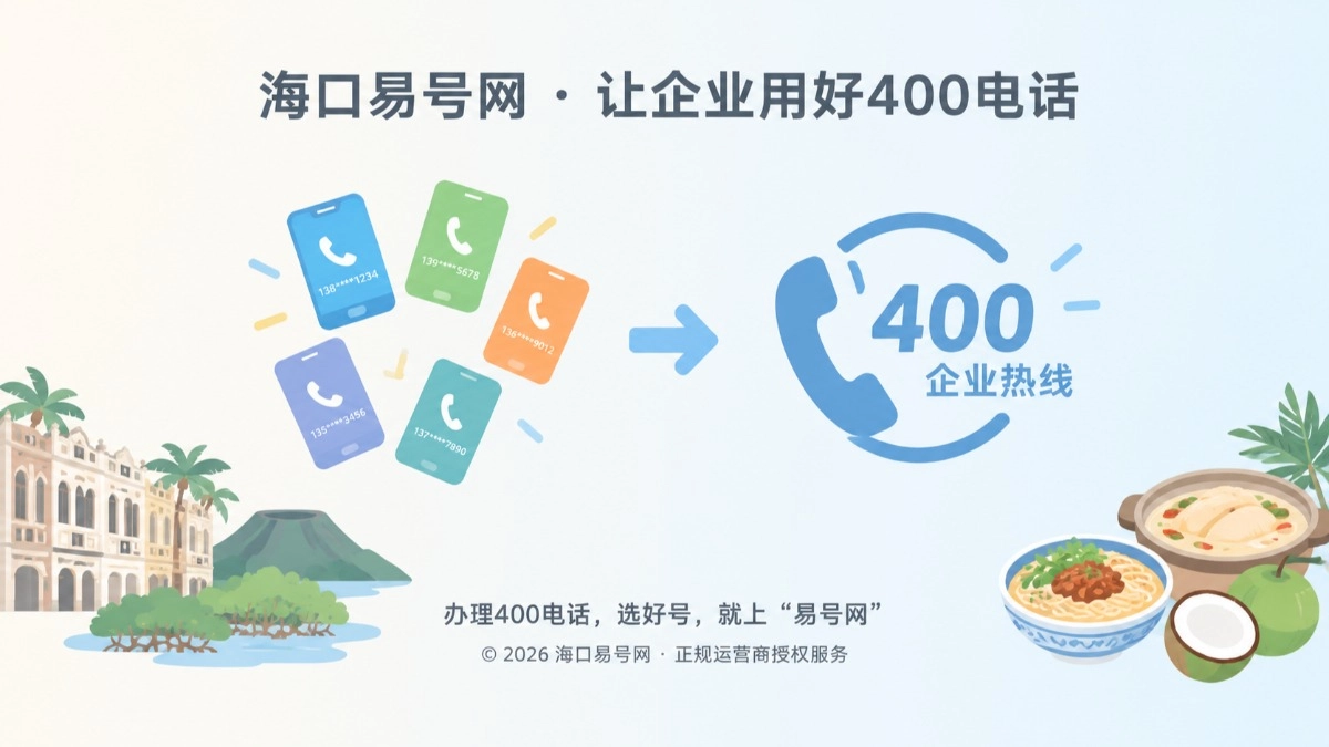 2026年海口易号网(hk.400.cn)上线，助力椰城企业办好400电话